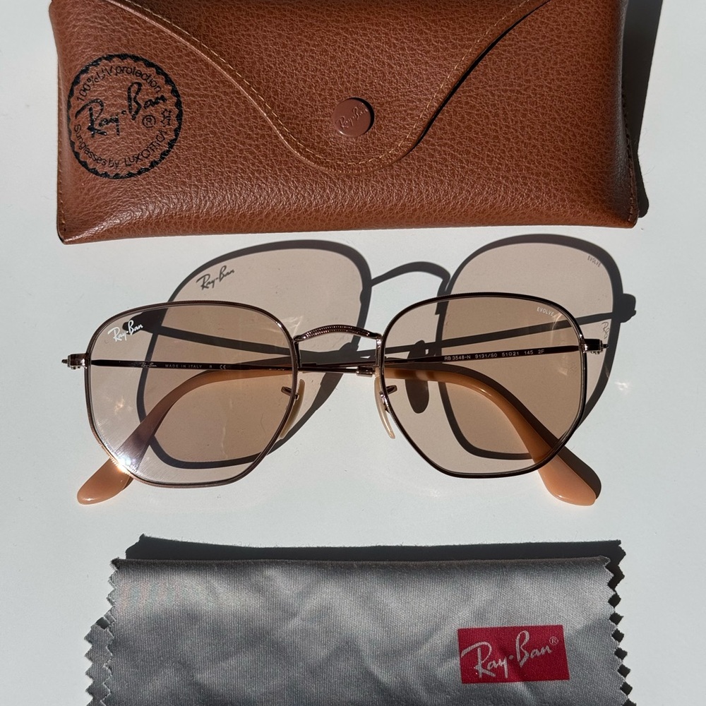 Ray-Ban Brown Square Sunglasses